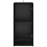 Sideboard Black oak 35 x 37 x 76 cm Engineered wood - Rear View