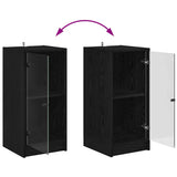 Sideboard Black oak 35 x 37 x 76 cm Engineered wood - Extra Image