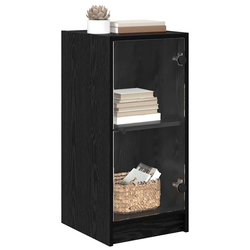 Sideboard Black oak 35 x 37 x 76 cm Engineered wood