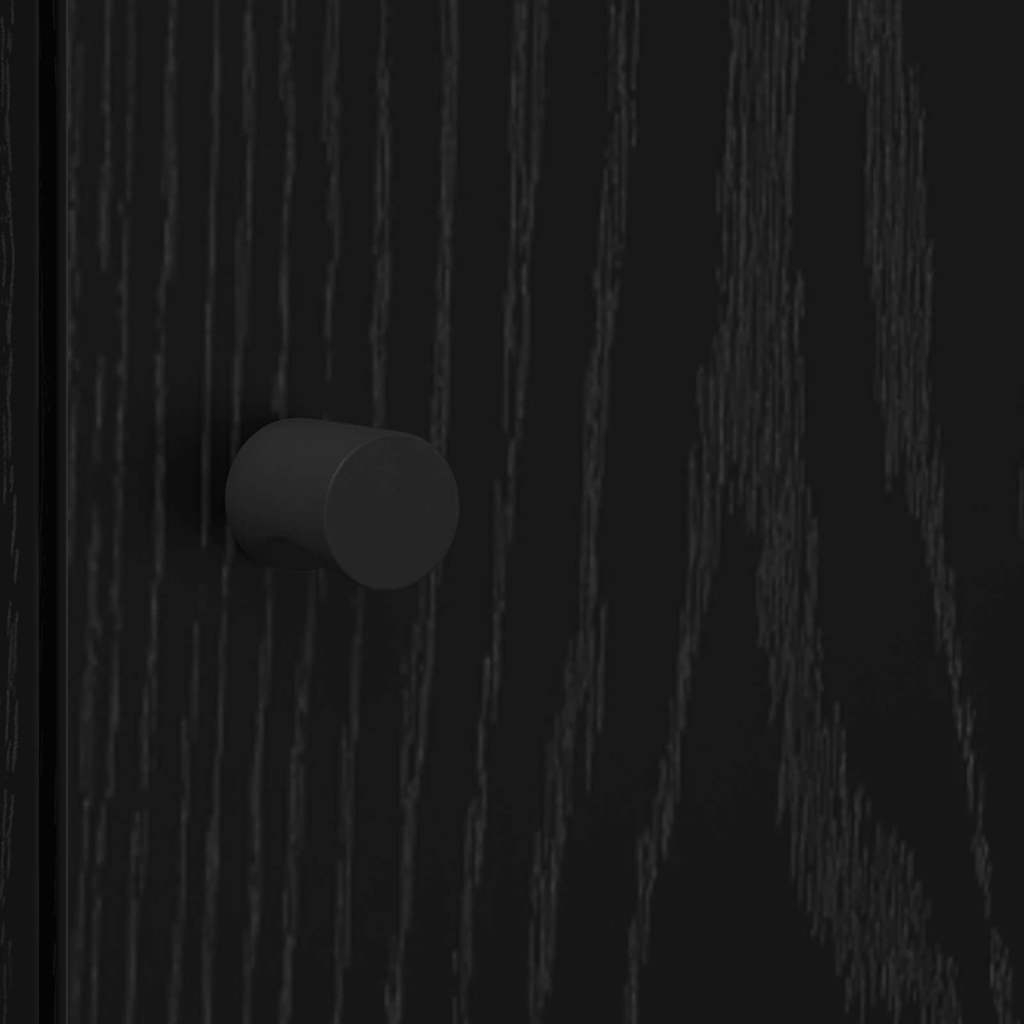 Highboard Black Oak 35 x 37 x 142 cm Engineered Wood