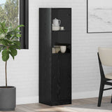 Highboard Black Oak 35 x 37 x 142 cm Engineered Wood