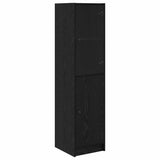 Highboard Black Oak 35 x 37 x 142 cm Engineered Wood