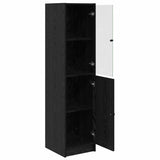 Highboard Black Oak 35 x 37 x 142 cm Engineered Wood