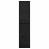 Highboard Black Oak 35 x 37 x 142 cm Engineered Wood
