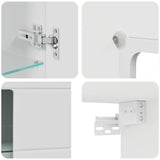 Wall-mounted Cabinet White 55 x 29 x 100 cm Engineered wood - Extra Image