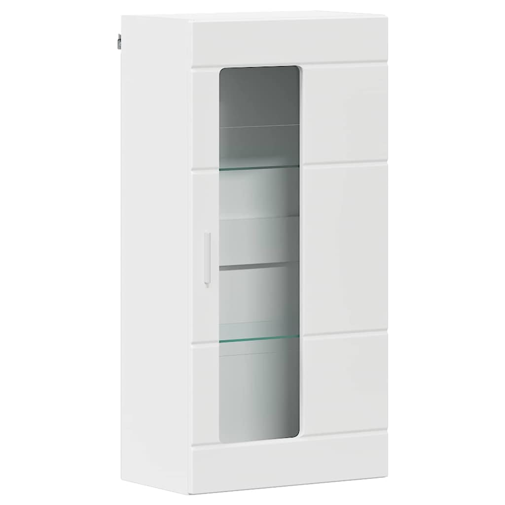 Wooden Cabinet White Engineered Wood