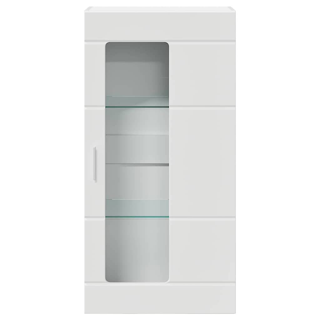 Wooden Cabinet White Engineered Wood