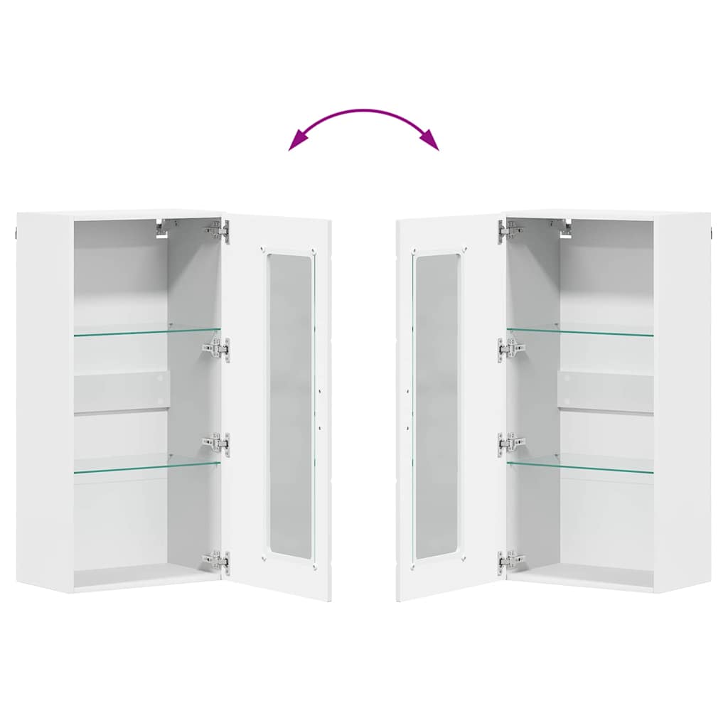 Wall-mounted Cabinet White 55 x 29 x 100 cm Engineered wood