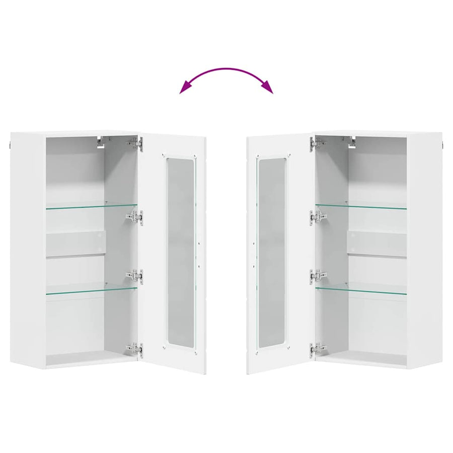 Wooden Cabinet White Engineered Wood