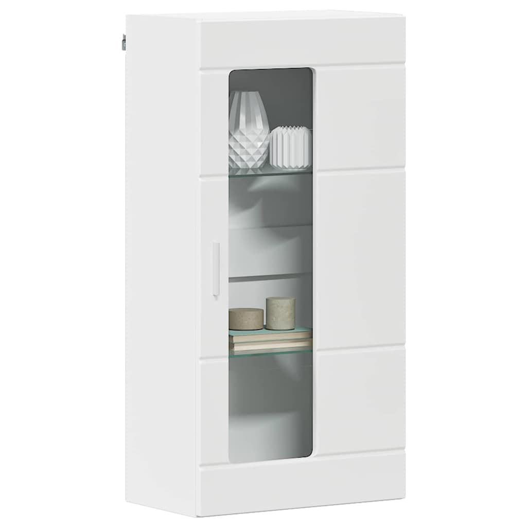 Wooden Cabinet White Engineered Wood
