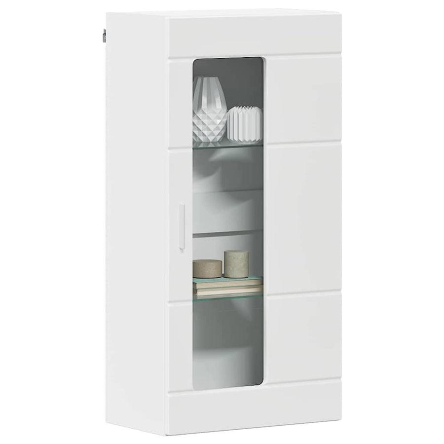 Wooden Cabinet White Engineered Wood
