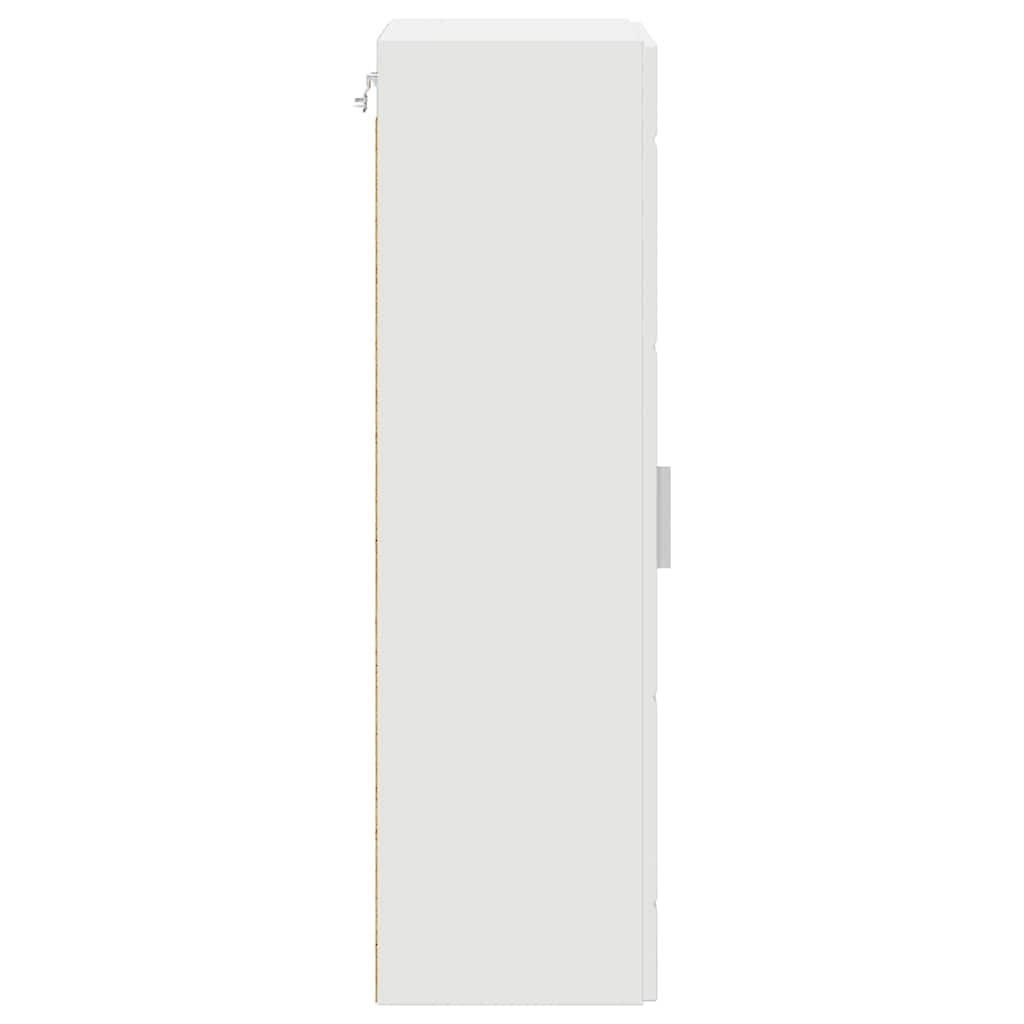 Wooden Cabinet White Engineered Wood