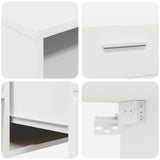 Wooden Cabinet 150 x 39 x 30 cm White Engineered Wood