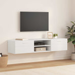 Wooden Cabinet 150 x 39 x 30 cm White Engineered Wood