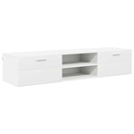 Wooden Cabinet 150 x 39 x 30 cm White Engineered Wood