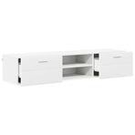 Wooden Cabinet 150 x 39 x 30 cm White Engineered Wood