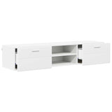 Wooden Cabinet 150 x 39 x 30 cm White Engineered Wood - 45-Degree Angle