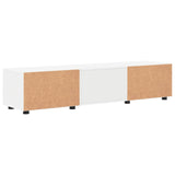 Wooden Cabinet 150 x 39 x 30 cm White Engineered Wood - Extra Image