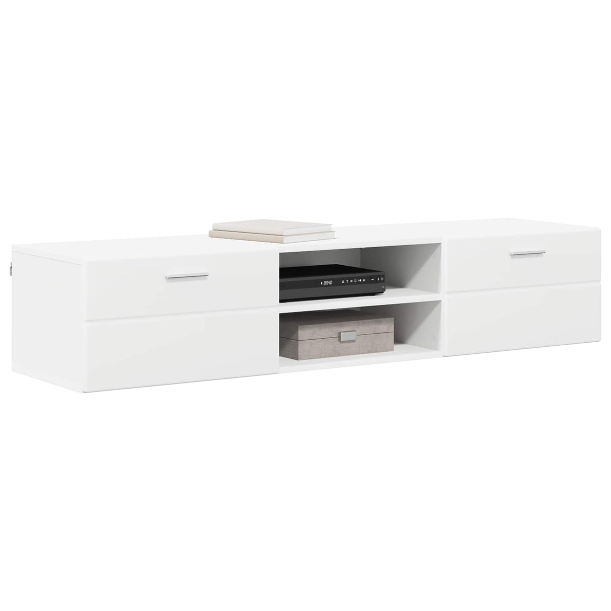 Wooden Cabinet 150 x 39 x 30 cm White Engineered Wood