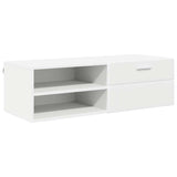 TV Cabinet with Drawer White 100.5 x 39 x 30 cm Engineered wood - Front View