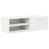 Wooden Cabinet 100,5 x 39 x 30 cm White Engineered Wood - Front View