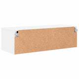 Wooden Cabinet 100,5 x 39 x 30 cm White Engineered Wood - Low Angle