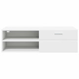 Wooden Cabinet 100,5 x 39 x 30 cm White Engineered Wood - Rear View