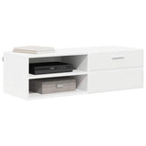 TV Cabinet with Drawer White 100.5 x 39 x 30 cm Engineered wood - Side View