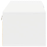 TV Cabinet with Drawer White 100.5 x 39 x 30 cm Engineered wood - Close-Up Angle