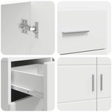 Sideboard with Drawer White 88.5 x 30.5 x 73 cm Engineered wood - Extra Image