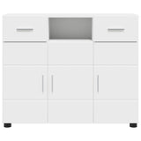 Sideboard with Drawer White 88.5 x 30.5 x 73 cm Engineered wood - Rear View