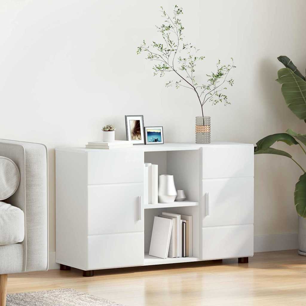 Sideboard FLORIN 88,5 x 30,5 x 55,5 cm White Engineered Wood