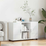 Sideboard FLORIN 88,5 x 30,5 x 55,5 cm White Engineered Wood