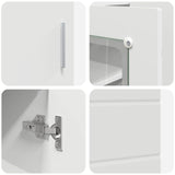 Wooden Cabinet White Engineered Wood