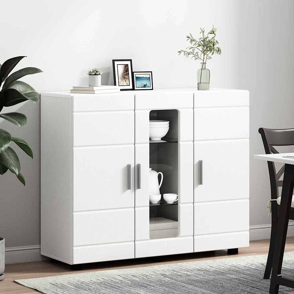 Sideboard with Shelf White 55.5 x 29 x 100 cm Engineered wood