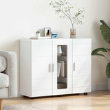Wooden Cabinet White Engineered Wood