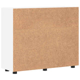 Wooden Cabinet White Engineered Wood