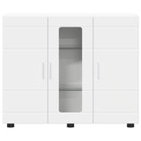 Wooden Cabinet White Engineered Wood