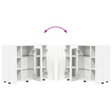 Sideboard with Shelf White 55.5 x 29 x 100 cm Engineered wood - Extra Image