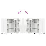 Wooden Cabinet White Engineered Wood - Extra Image