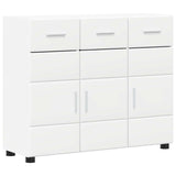 Sideboard FLORIN 88,5 x 30,5 x 73 cm White Engineered Wood - Front View