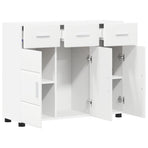 Sideboard FLORIN 88,5 x 30,5 x 73 cm White Engineered Wood