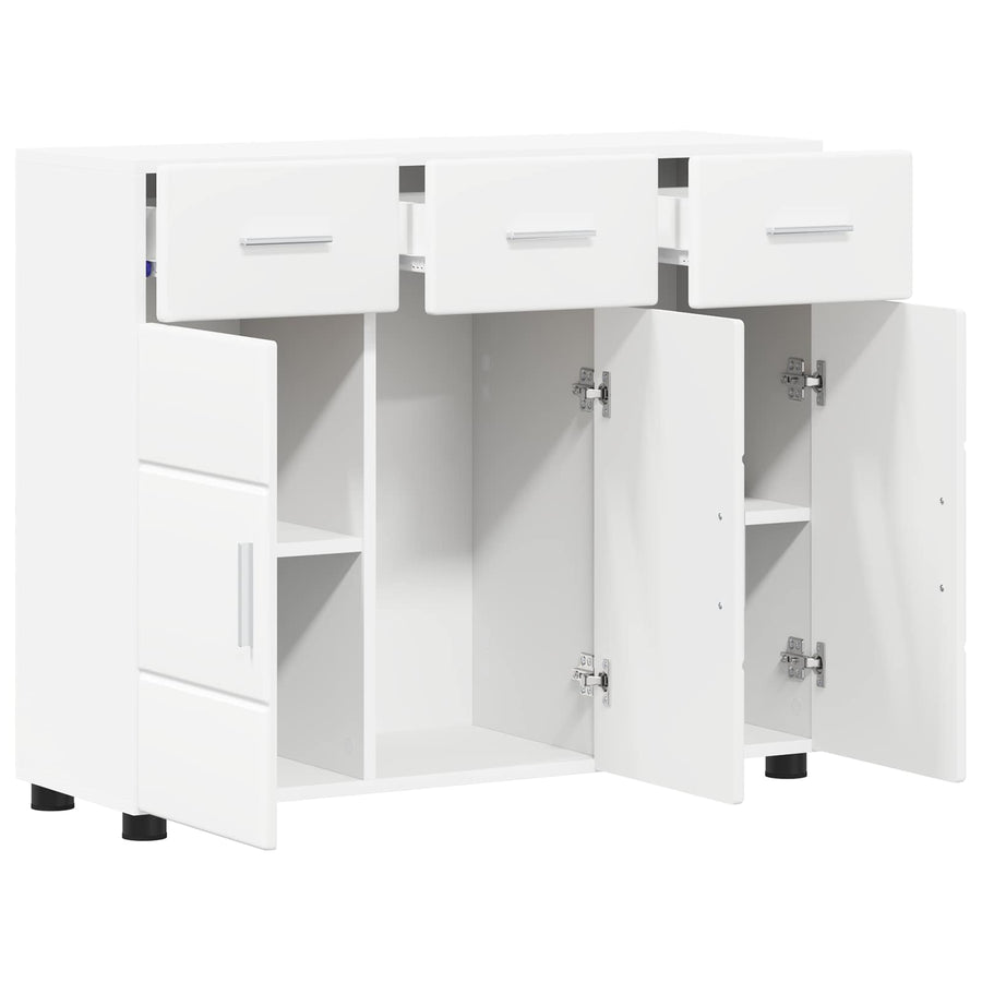 Sideboard FLORIN 88,5 x 30,5 x 73 cm White Engineered Wood