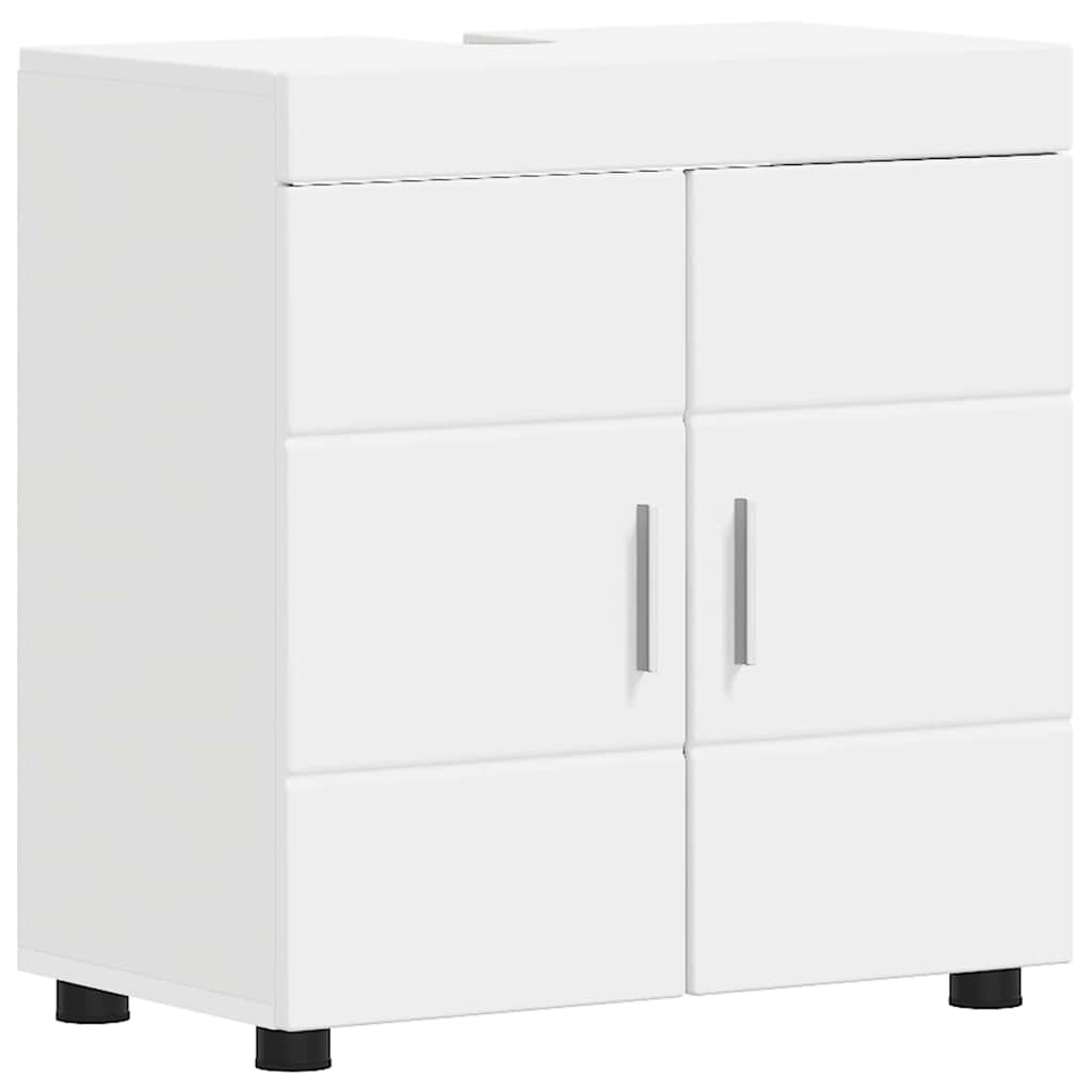 Bathroom Basin Cabinet with Storage TULUM White 60 x 34 x 63 cm