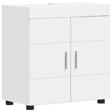 Bathroom Cabinet Set TULUM White 60 x 34 x 63 cm - Front View