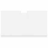 Bathroom Basin Cabinet with Storage TULUM White 60 x 34 x 63 cm - Low Angle