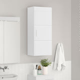 Bathroom Wall Cabinet TULUM White 37 x 24,5 x 86 cm - Top-Down View
