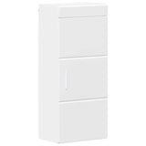 Bathroom Wall Cabinet TULUM White 37 x 24,5 x 86 cm - Front View