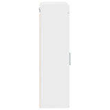 Bathroom Wall Cabinet TULUM White 37 x 24,5 x 86 cm - Close-Up Angle