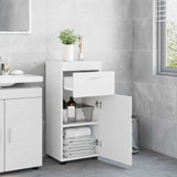 Bathroom Cabinet Set with Drawer TULUM White 37 x 31,5 x 82 cm - Top-Down View